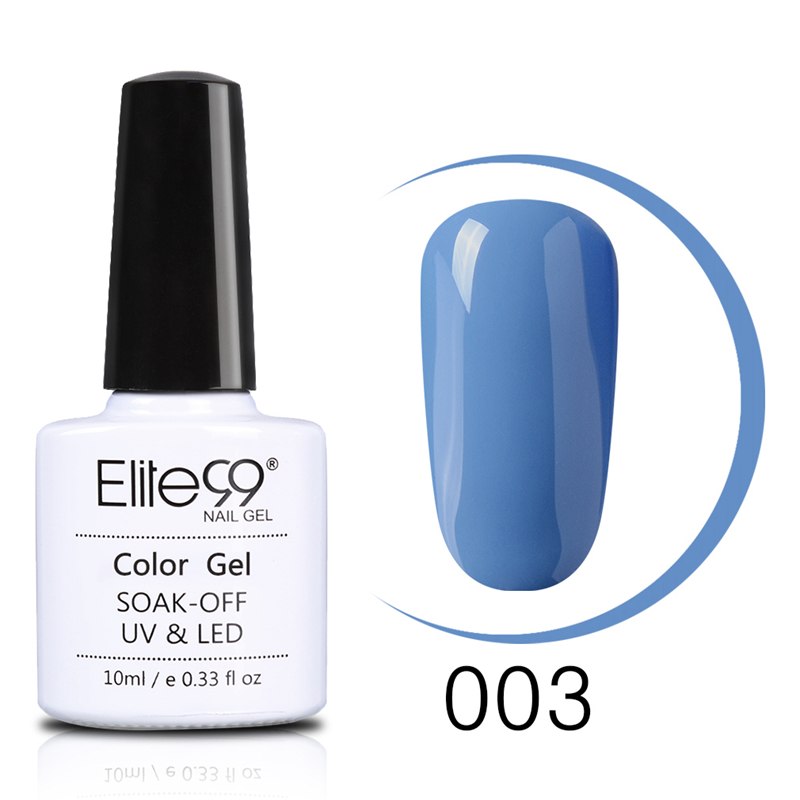 Elite99 Heiße Verkäufe Schöne Blau Farben Nagellack LED UV Gel Lack Lak Lange Anhaltende 10 ml Gel Lack Gelpolish nail art